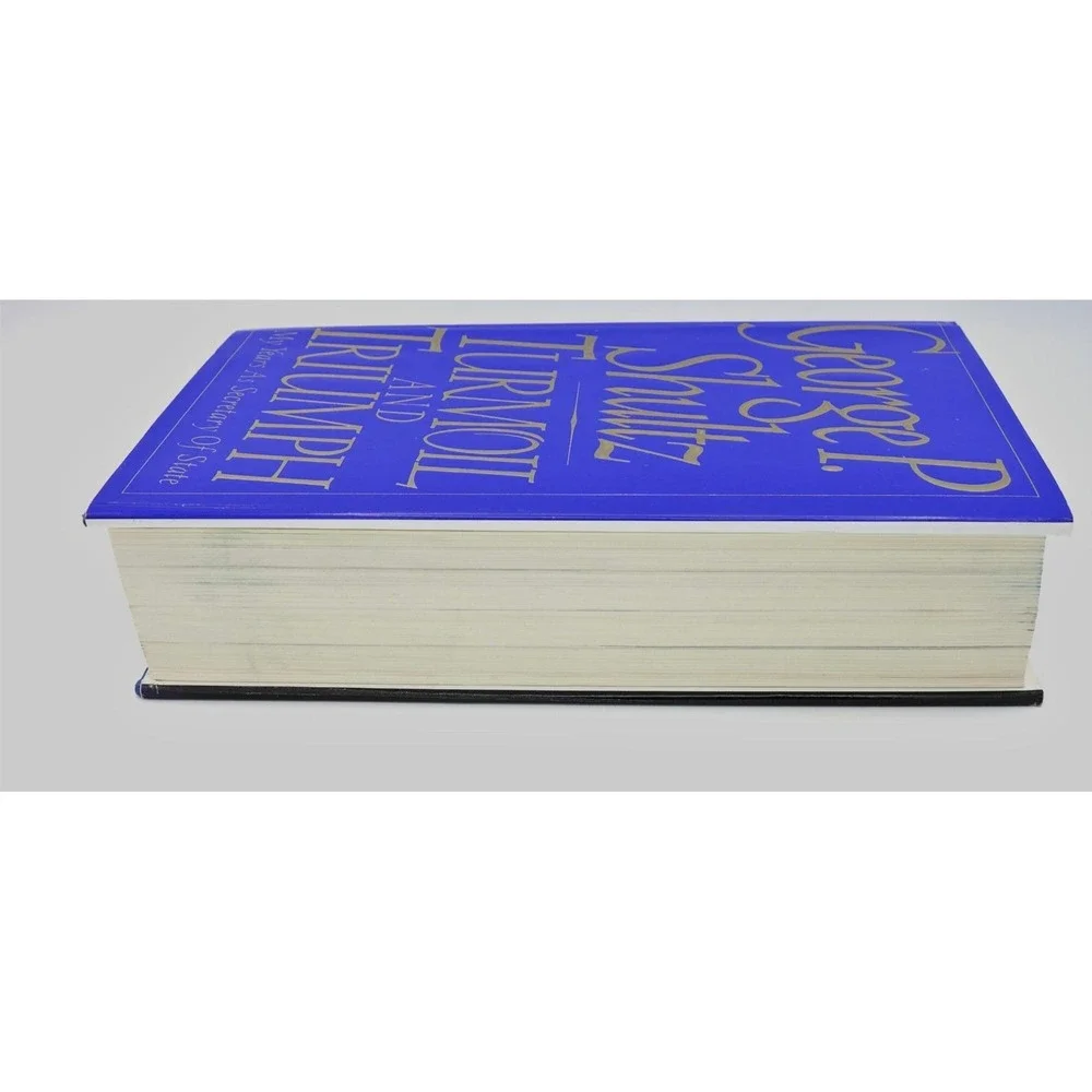 Signed‎ George P. Shultz Turmoil and Triumph 1st Ed +1994 Castle Harlan Letter
